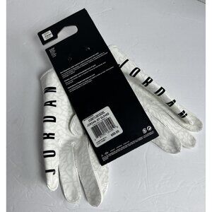 Jordan Jet Football Gloves White J1007130102 Men's Size XL NWT